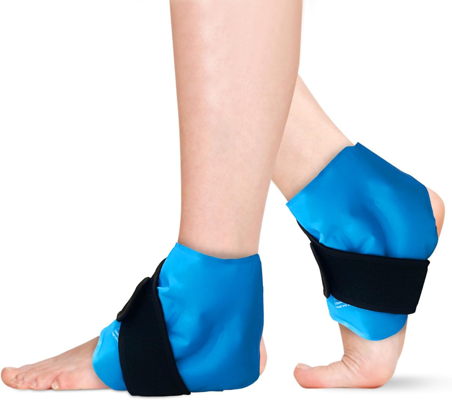 RelaxCoo Ankle Ice Pack Wrap for Swelling, Reusable Gel Ice Pack for Ankle Injuries, Cold Compress Therapy for Foot Pain Relief, Achilles Tendonitis, Plantar Fasciitis, Sprains