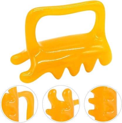 Healifty Handheld Massage Tools 2 Pcs Resin Beeswax Shoulder Back Neck Body Massagers for Daily Tension Relief Promote Blood Circulation and Relaxation