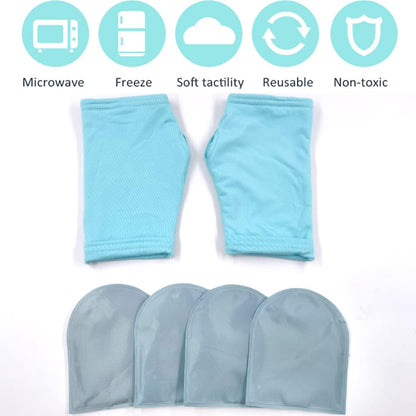 Reusable Cold Therapy Socks, Gel Ice Pack for Feet Heels Injuries Swelling, Hot and Cold Therapy Socks for Plantar Fasciitis Neuropathy Chemotherapy Pain Relief for Foot Ankle (Pink)
