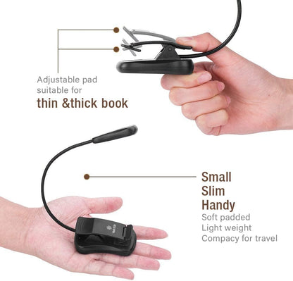 Vekkia 3000K Warm LED Rechargeable Book Light