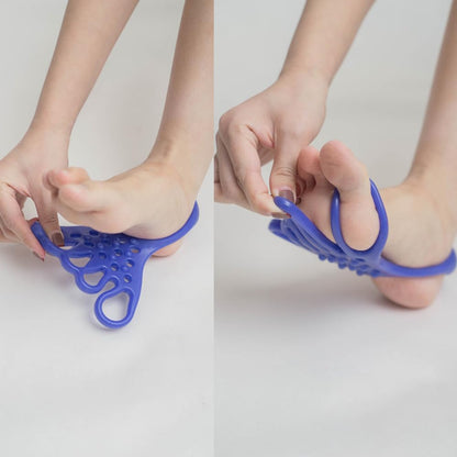 Yoga Toe Stretcher Heel Foot Stretch Gel Band 5 Toes Separator Spacer Corrector Spreader Straightener for Fitness Bunion Relief Overlapping Hammer Toes Hallux Valgus Bunionette Relief