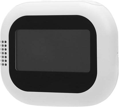Vibrating Alarm Clock, 3 Level Vibration Digital Alarm Clock for Heavy Sleepers, Bed Shaker with 1800mAh Battery, Loud Dual Alarms, and Child Lock for Hard of (White)