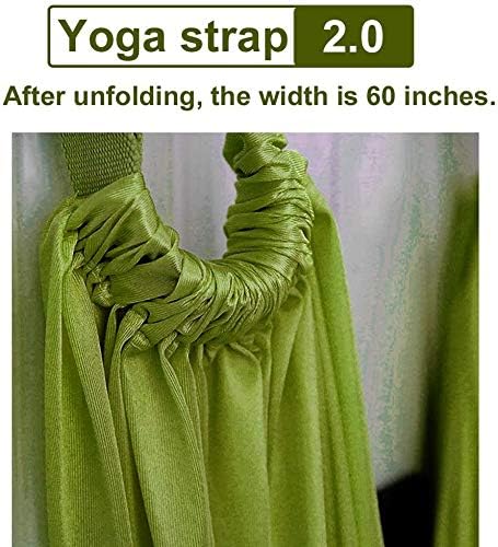 Yoga Fitness Stretching Strap, Adjustable Leg Stretcher Back Bend Assist Trainer, Improve Leg Waist Back Flexibility Home Gym Equipment for Rehab Pilates Ballet Cheerleading Splits Gymnastics