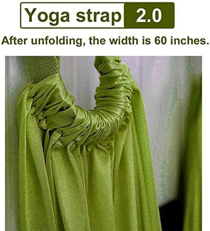 Yoga Fitness Stretching Strap, Adjustable Leg Stretcher Back Bend Assist Trainer, Improve Leg Waist Back Flexibility Home Gym Equipment for Rehab Pilates Ballet Cheerleading Splits Gymnastics