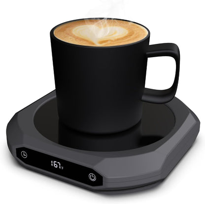 Mug Warmer for Desk - 36W Smart Coffee Cup Warmer with Timer, Auto Shut Off, 3 Heat Settings, Keep Your Coffee Warm for Office Hours,Perfect Coffee Gifts (White), Black