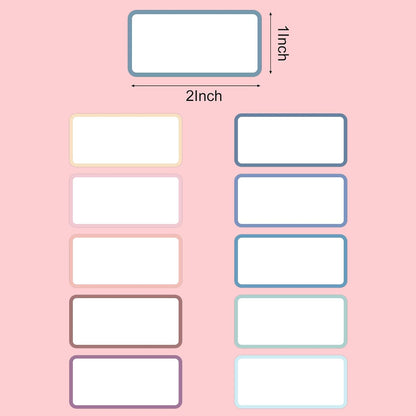 1000 Pcs Removable Freezer Labels 1 x 3 Inch, 10 Colors | Water And Oil Resistant, Easy To Write, Sticks To Containers, Ideal For Food Storage, Classroom, And Organizing