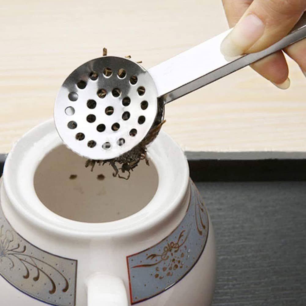 Tea Bag Squeezer, Stainless Steel Tea Bag Tongs, Tea Bag Strainer Grip Holder Tea Bag Squeezer Spoon Metal Lemon Slices Clip, Mini Tongs for Gripping Ice Cubes and Sugar (Pack of 4)