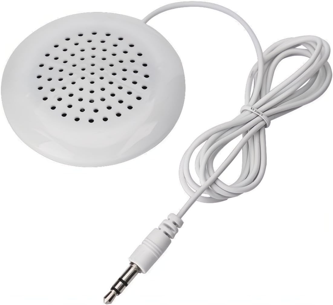 KUJOBUY Pillow Speaker 3.5mm Mini Under Pillow Music for iPod Flat Speaker for Phone Sleep or Hypnosis Sound Portable Sleeping Sound Small Sleeping Audio System for MP3