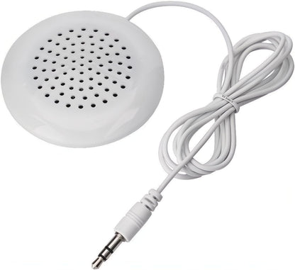KUJOBUY Pillow Speaker 3.5mm Mini Under Pillow Music for iPod Flat Speaker for Phone Sleep or Hypnosis Sound Portable Sleeping Sound Small Sleeping Audio System for MP3