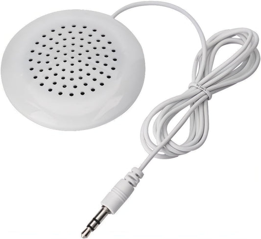 KUJOBUY Pillow Speaker 3.5mm Mini Under Pillow Music for iPod Flat Speaker for Phone Sleep or Hypnosis Sound Portable Sleeping Sound Small Sleeping Audio System for MP3