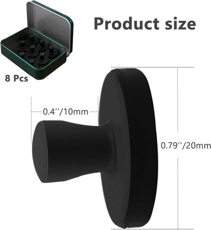 Air Fryer Magnets Silicone Full Enclosed,100% BPA FREE Waterproof Rust-proof & High-Resistant for Air Fryer Paper, Secures Disposable Paper Liner Safely Prevents Burning & Food Covering -8pcs