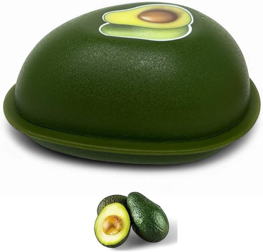 Vegetable and Fruit Saver, Keep Fresh Longer, Reusable Storage Keeper, Vegetable and Fruit Storage Containers in Fridge, BPA Free (Avocado)