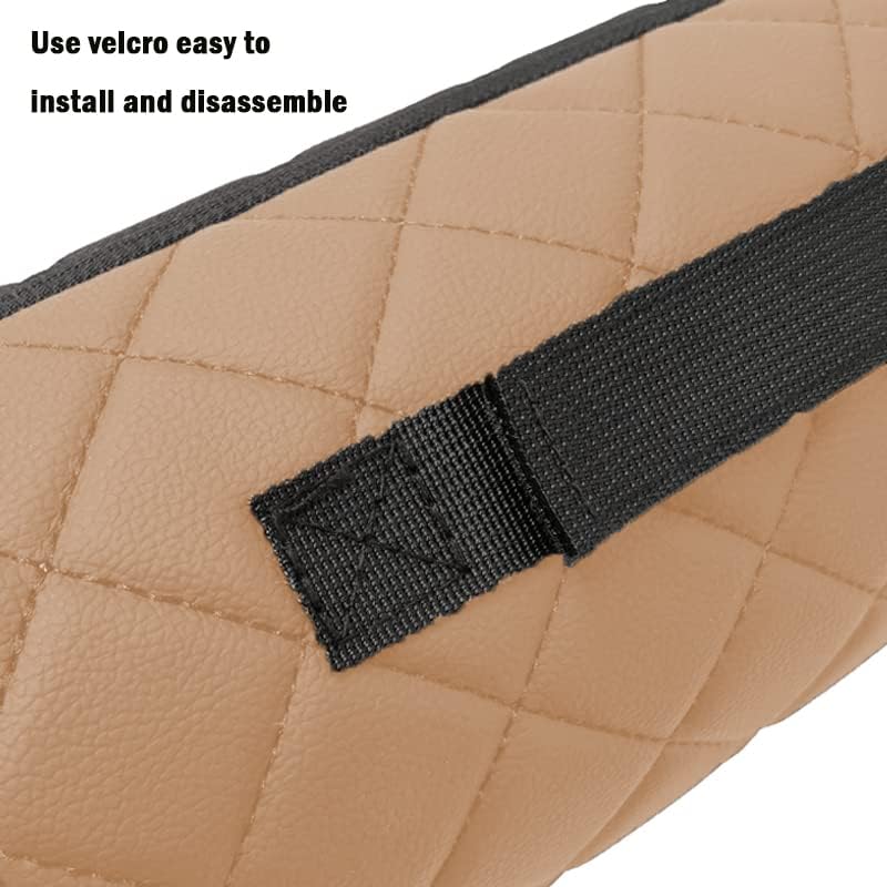 Car Neck Pillow for Pain Relief,Cars Seat Long Back Cervical Neck Support Pillow,Car Side Travel Headrest Round Roll Log Cylinder Pillows for Driving Seat,Memory Foam(Black)