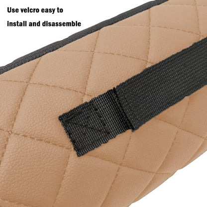 Car Neck Pillow for Pain Relief,Cars Seat Long Back Cervical Neck Support Pillow,Car Side Travel Headrest Round Roll Log Cylinder Pillows for Driving Seat,Memory Foam(Black)