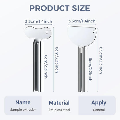 Runsgo Toothpaste Squeezer, Metal Tube Squeezer Key Stainless Steel Toothpaste Roller Tube Wringer for Paint, Cream, Cosmetic and Hair Dye (6 PCS)