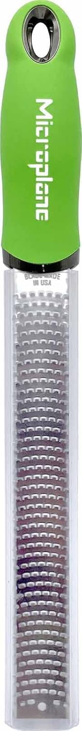 Premium Classic Series Zester - Lipstick Pink | Lemon Zester tool, Hard Cheese & Vegetable Grater | For Citrus, Parmesan Cheese, Garlic, Ginger, Nutmeg | Fine Stainless Steel Blade, Made in USA