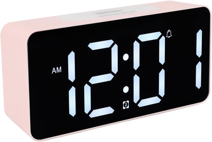 Yinhing Extra Loud Alarm Clock with Bed Shaker, Large LED Display Vibrating Alarm Clock for Heavy Sleepers, with 15 Color Modes 5 Volume Levels 3 Brightness Levels