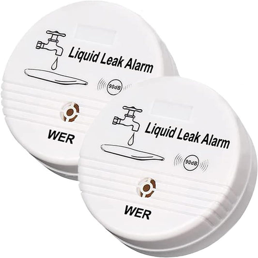 WER 90dB High-Sensitivity Water Leak Alarm, Liquid Overflow Detector Sensor