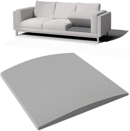 Couch Cushion Support for Sagging Seat, 20"x20"x2" 40D High Density Curved Foam Sofa Cushion Support, Under-Cushion Sag Repair,Grey Set of 3