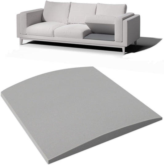 Couch Cushion Support for Sagging Seat, 20"x20"x2" 40D High Density Curved Foam Sofa Cushion Support, Under-Cushion Sag Repair,Grey Set of 3