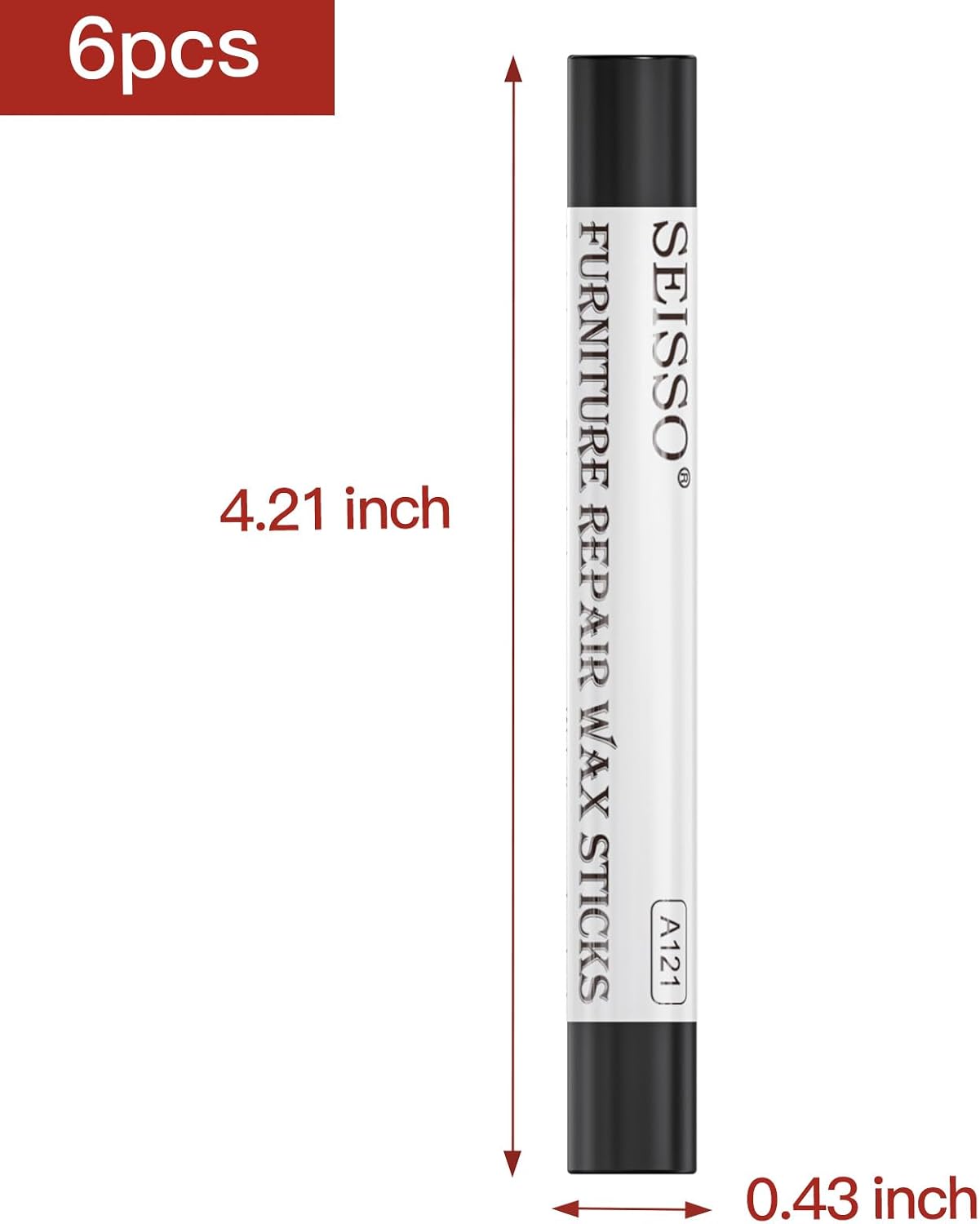 Furniture Repair kit, Wood Scratch Cover Markers*6 and Wax Filler Sticks*6 with Sharpener- 13Pack, Furniture Markers Touch Up Kit for Cover Ups Wooden Floors, Tables, Desks, Carpenters, Stains, Holes