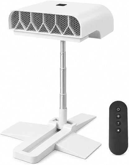 Rhona Breezel Sleep Bed Fan, Bed Cooling System with Remote Control, 5 Speeds, Quiet Airflow, Adjustable Height, Digital Display and Timer for Bedroom Night Cooling