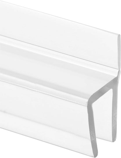 Prime-Line M 6262 Frameless Shower Door Bottom Seal for 1/4 in. Thick Glass Doors, Single Flap, 36 in., Clear Vinyl (Single Pack)
