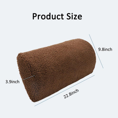 Memory Foam Leg Pillow for Recliner & Bed - Bolster Pillow for Lumbar Support, Knee & Foot Rest, Half Roll Design, Multipurpose Leg Elevation Cushion for Sofa, Chair, Back Sleeping (Grey)