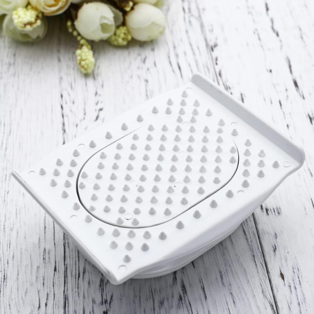 BESTONZON Food Safety Holder Mandoline Slicing Tool, Onion Cutting Tool, Food Slicer Cutter Finger Guard for Carrot Potato Melon Gadget Vegetable Fruit (White)