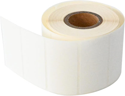L LIKED 500 Stickers 1" x 2" White Dissolvable Food Labels for Containers -500 Labels/Roll