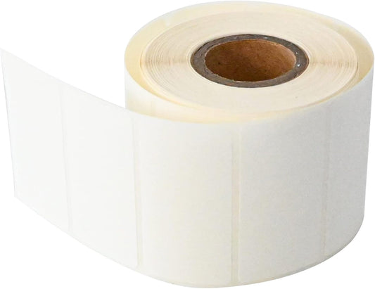 L Liked 500 Stickers 1" x 2" White Dissolvable Food Labels 1 Roll