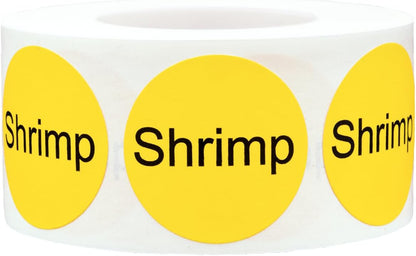 Yellow with Black Carnitas Circle Dot Adhesive Stickers, 1 Inch Round Labels, 500 Total Stickers