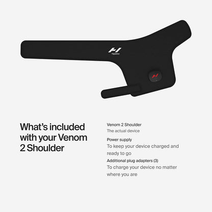 Hyperice Venom 2 Back Heated Vibration Massage Therapy Wrap Pain Relief | Relieve Pain | Soreness | Tightness | Increase Blood Flow |Three Precise Settings and Patterns | Up to 3 Hour Battery Life