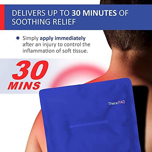 Reusable Ice Packs for Injuries – 14 x 11 Flexible Gel Ice Pack for Knee, Back, Shoulder Pain Relief, Soft Cold Compress for Swelling, Hot & Cold Therapy