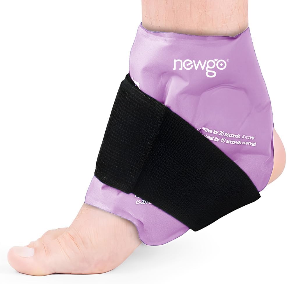 NEWGO Ankle Ice Wrap – Reusable Cold Pack for Swelling & Post-Surgery | Reusable Gel Ice Wrap for Ankle, Cold Therapy for Sprains, Swelling, and Post-surgery Recovery, Ideal for Ankle Injuries