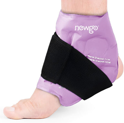 NEWGO Ankle Ice Wrap – Reusable Cold Pack for Swelling & Post-Surgery | Reusable Gel Ice Wrap for Ankle, Cold Therapy for Sprains, Swelling, and Post-surgery Recovery, Ideal for Ankle Injuries