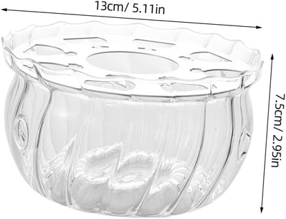 SOLUSTRE Glass Tea Kettle Warmer Tea Light Heater Stand for Teapot Food Warmer Accessory