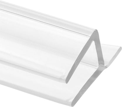 Prime-Line M 6262 Frameless Shower Door Bottom Seal for 1/4 in. Thick Glass Doors, Single Flap, 36 in., Clear Vinyl (Single Pack)