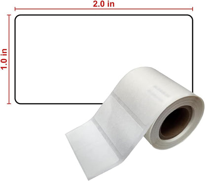 Water Soluble Labels – 500 Removable Dissolvable Labels for Food Storage – No Cleanup, Effortless Removal – Ideal for Freezer & Kitchen Organization (Blank, 1X2 in)