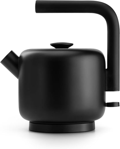 Fellow Clyde Electric Kettle 1.5 Liter - Fast Boil, Drip-Free Spout | Hot Water Tea Kettle for Tea & Coffee, Stainless Steel Water Boiler, Auto Shut-Off, BPA-Free, Cordless, Matte Black