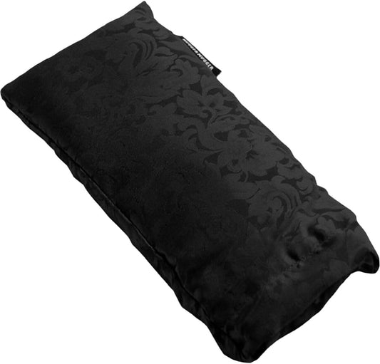 Hugger Mugger Silk Eye Pillow with Flaxseed Filling - Organic Flaxseed Filling, Scent-Free Relaxation, Light Weight, Chill in Freezer, Washable Cover