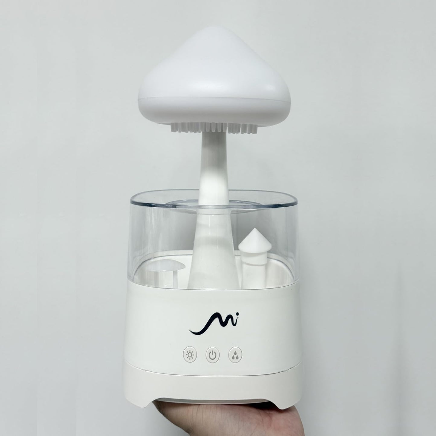 Rain Cloud Humidifier for Bedroom with Remote Control, Built-in Sound Speaker, Aromatherapy Water Drip Diffuser, LED Night Light & Raindrop Sounds for Sleep and Relaxation