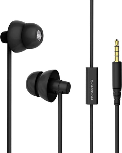 MAXROCK Sleep Earbuds,Ultra Soft Lightweight Sleep Earphones Headphones with Volume Control and Mic for Insomnia, Side Sleeper, Snoring, Air Travel, Meditation & Relaxation (Acid Blue)