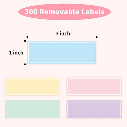 Removable Freezer Labels Stickers, 1 x 3 Inch Blank Removable Freezer Labels Food Storage Stickers, Date Label Waterproof Oil Resistant Easy Clean No Residue- 250 Sheets