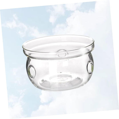 1pc Insulated Glass Base Heating Stand for Teapot Practical and Stylish Design for Home Tea Parties Keeps Tea Warm Without Candle