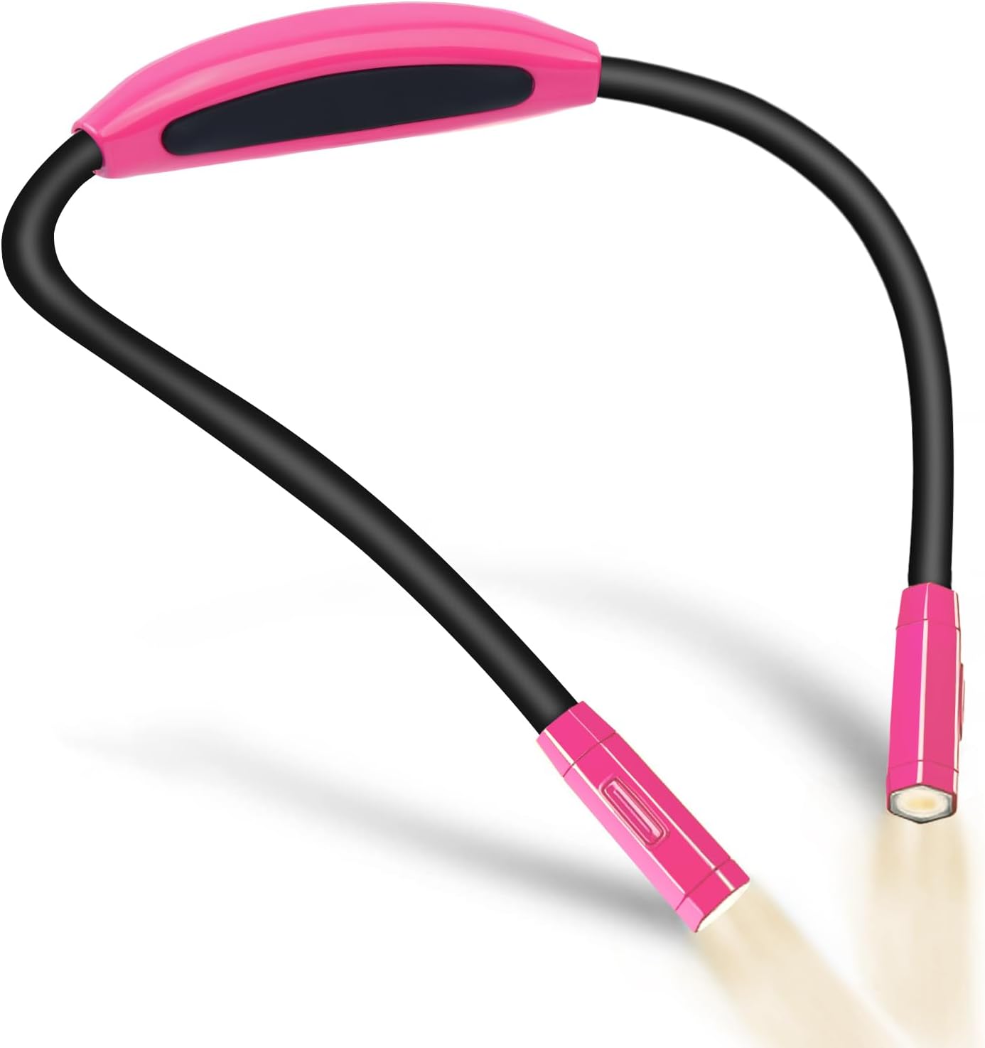 Vekkia Lightweight Neck Reading Light - 3 Colors, 9 Brightness | For Bed Reading, Knitting, Sewing, Crafting. Appeals to Repair & Craft Fans （Pink)