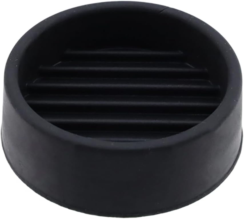 Semetall 1.5 Inch Rubber Caster Cups 8 Pack Black | Non Slip Furniture Coasters Floor Protectors for Bed Couch Table Chair