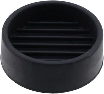 Semetall 1.5 Inch Rubber Caster Cups 8 Pack Black | Non Slip Furniture Coasters Floor Protectors for Bed Couch Table Chair