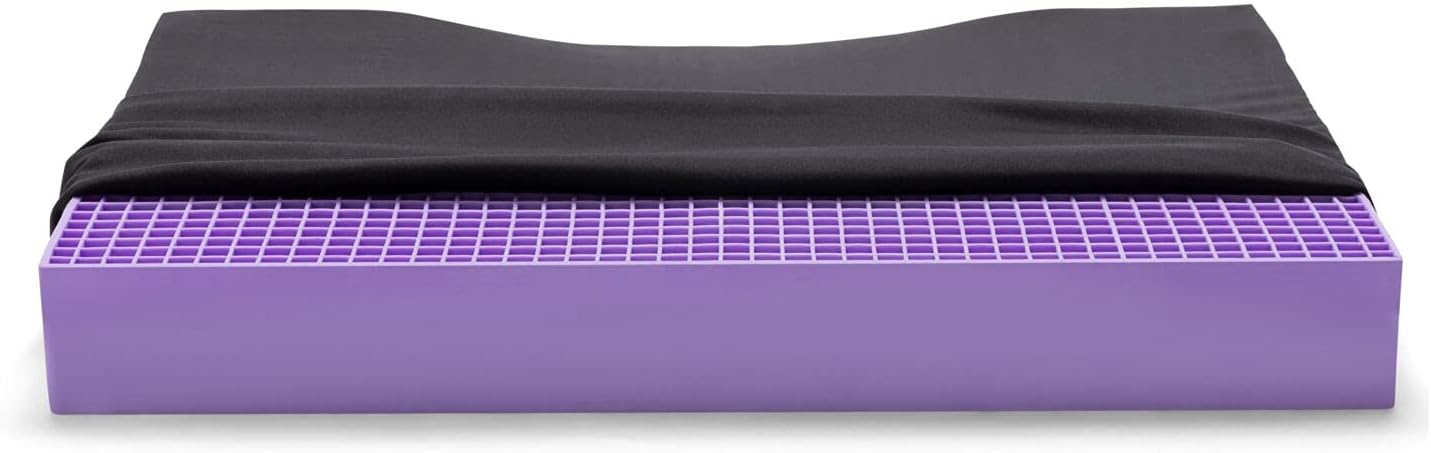 Purple Ultimate Seat Cushion, Large 2.5 Inch Gel Seat Cushion | GelFlex Grid for Office Chair, Gaming, Car - Pressure-Reducing for Long Sitting, Temperature-Neutral, No-Slip - Made in USA