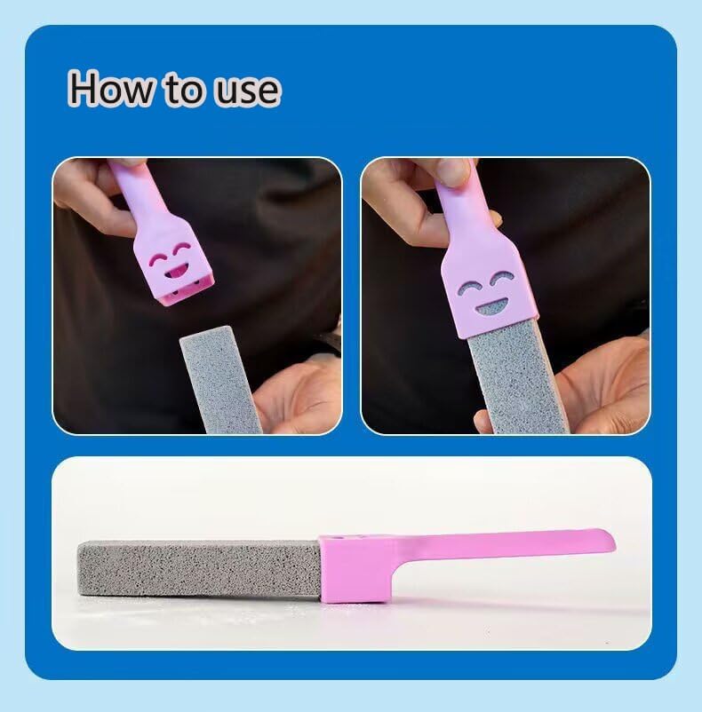 Multi-Functional Window Track Cleaner - Window Groove Cleaning Brush Tools with Corner Scraper & Detachable Brush, Portable for Crevice - Sill Scrub Brush Tool for Bathroom, Kitchen Tiles, Door Slots